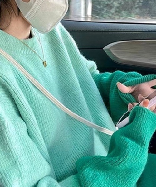 Dalfwin(ダールフィン)の「グラデーションビッグニットプルオーバー(ニット/セーター・レディース・ピンク/グリーン/グレー/ブルー・FREE)」の12枚目の写真