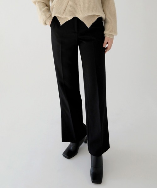 美品 doublet 19AW CHAOS ブーツカット スラックス 刺繍 黒 doublet】ダブレット 