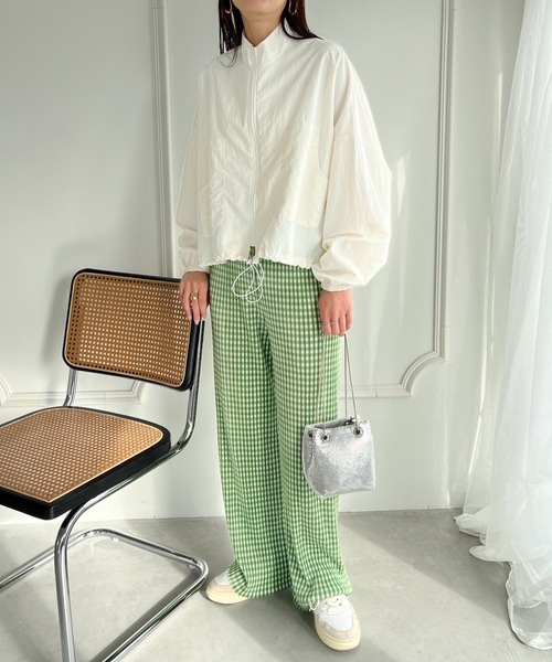 セール】ギンガムチェックプリーツワイドパンツ（その他パンツ