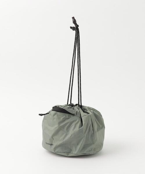 green label relaxing(グリーンレーベルリラクシング)の「<Topologie>リバーシブルバケット 巾着バッグ(ショルダーバッグ・メンズ・ダークグレー/オリーブ/ブラック・FREE)」の10枚目の写真