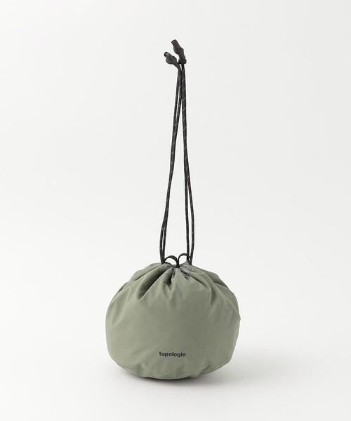 green label relaxing(グリーンレーベルリラクシング)の「<Topologie>リバーシブルバケット 巾着バッグ(ショルダーバッグ・メンズ・ダークグレー/オリーブ/ブラック・FREE)」の5枚目の写真