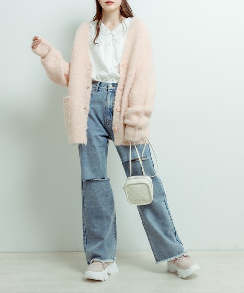 OLIVE des OLIVE（オリーブデオリーブ）の「リボン厚底スニーカー　1031130030（スニーカー・レディース・ピンク/サックスブルー・SMALL/MEDIUM/LARGE）」の12枚目の写真