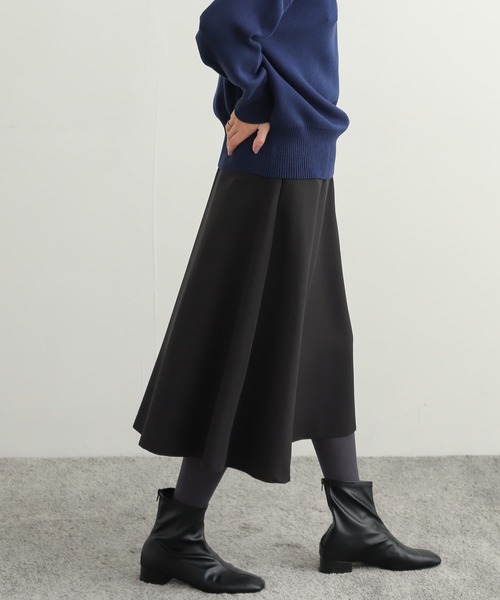 URBAN RESEARCH DOORS（アーバンリサーチドアーズ）の「ミディフレアスカート（スカート・レディース・ブラック/ブラウン/オリーブ・MEDIUM）」の5枚目の写真