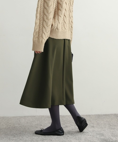 URBAN RESEARCH DOORS（アーバンリサーチドアーズ）の「ミディフレアスカート（スカート・レディース・ブラック/ブラウン/オリーブ・MEDIUM）」の10枚目の写真
