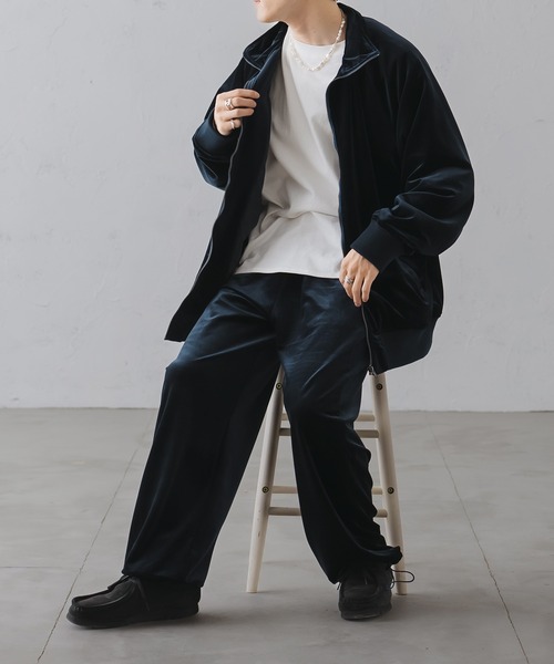 epnok（エプノック）の「ベロアルーズトラックパンツ/Velour Loose Track Pants（その他パンツ・メンズ・ブラウン/ネイビー・MEDIUM/LARGE）」の13枚目の写真