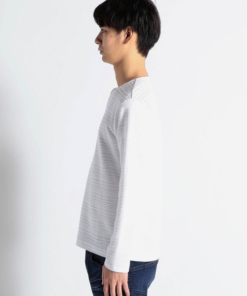 HIDEAWAYS NICOLE（ハイダウェイニコル）の「アラカルトＶネックカットソー（Tシャツ/カットソー・メンズ・ホワイト系その他/オフホワイト/ボルドー/ブラック・MEDIUM/LARGE/X-LARGE）」の7枚目の写真