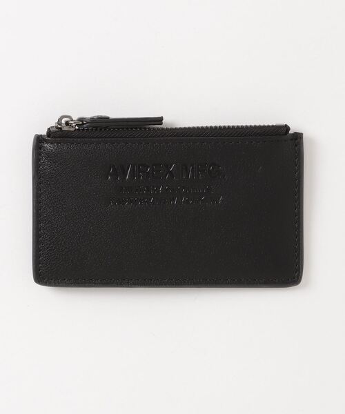 AVIREX（アヴィレックス）の「FAKE LEATHER PASS CASE/ フェイクレザーパスケース（パスケース・レディース・ベージュ/ブラック・F）」の2枚目の写真