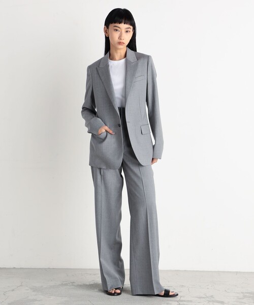 EDITION（エディション）の「ウール ホライゾンツイルスラックス（その他パンツ・レディース・グレー/ブラック・36/34）」の3枚目の写真