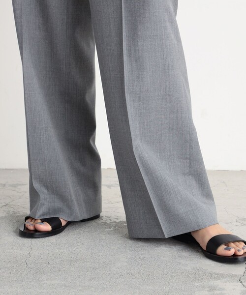 EDITION（エディション）の「ウール ホライゾンツイルスラックス（その他パンツ・レディース・グレー/ブラック・36/34）」の10枚目の写真