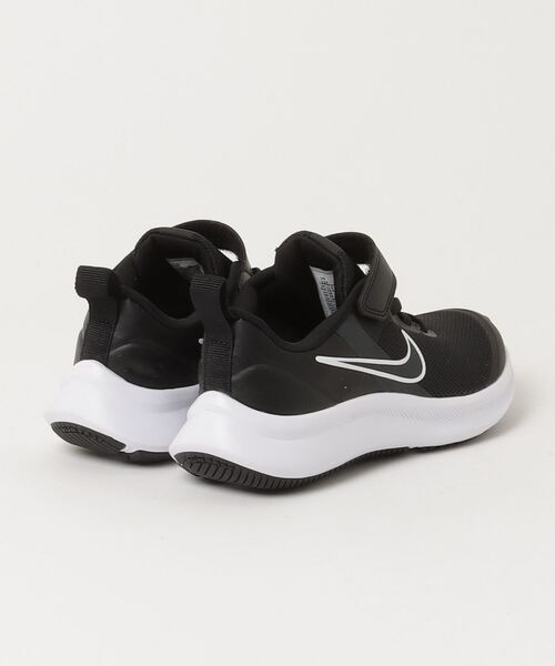 NIKE（ナイキ）の「ナイキ NIKE ナイキ スター ランナー 3 PSV（スニーカー・キッズ・ブラック×グレー・20.0cm/18.0cm/21.0cm/22.0cm/19.0cm/21.5cm/17.0cm）」の2枚目の写真