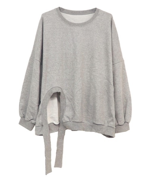 LVEU.（ラブユ.）の「Design hem volume sleeve sweat(Ai select) / デザインヘムボリュームスリーブスウェット（スウェット・レディース・グレー・FREE）」の10枚目の写真