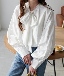 DISCOAT | 【前後2WAY】ブロードボウタイブラウス(シャツ/ブラウス)