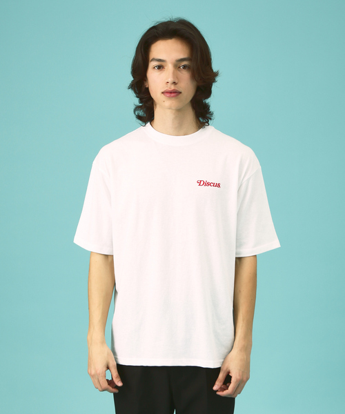 DISCUS ATHLETIC(ディスカス アスレチック)の「【DISCUS/ディスカス】バックプリントTシャツ/ワンポイントTシャツ(Tシャツ/カットソー・メンズ・ホワイト/ネイビー・M/L/XL)」の4枚目の写真