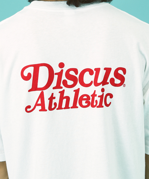 DISCUS ATHLETIC(ディスカス アスレチック)の「【DISCUS/ディスカス】バックプリントTシャツ/ワンポイントTシャツ(Tシャツ/カットソー・メンズ・ホワイト/ネイビー・M/L/XL)」の7枚目の写真