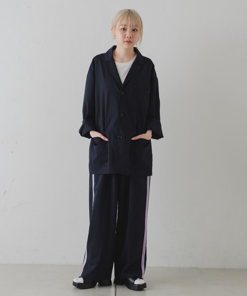 WHIMSIC（ウィムジック）の「【UNISEX/新色追加】3Bテーラードジャケット（テーラードジャケット・メンズ・ネイビー/グレー・FREE）」の6枚目の写真