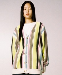 A'GEM/9 × .kom『CAVISH/カビシ』RAIL KNIT CARDIGAN/レールニットカーディガン