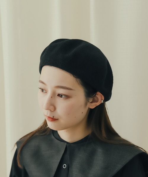 SENSE OF PLACE by URBAN RESEARCH（センスオブプレイスバイアーバンリサーチ）の「サーモベレー（ハンチング/ベレー帽・レディース・アイボリー/ブラック・ONE）」の3枚目の写真