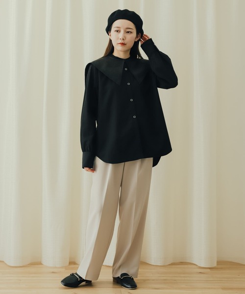 SENSE OF PLACE by URBAN RESEARCH（センスオブプレイスバイアーバンリサーチ）の「サーモベレー（ハンチング/ベレー帽・レディース・アイボリー/ブラック・ONE）」の5枚目の写真