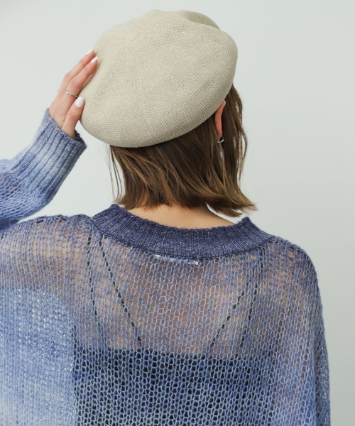 SENSE OF PLACE by URBAN RESEARCH（センスオブプレイスバイアーバンリサーチ）の「サーモベレー（ハンチング/ベレー帽・レディース・アイボリー/ブラック・ONE）」の8枚目の写真