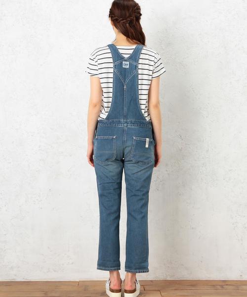 Lee（リー）の「Lee（リー）TRAPERED オーバーオール（サロペット/オーバーオール・レディース・ホワイト/コバルトブルー・SMALL/MEDIUM）」の4枚目の写真