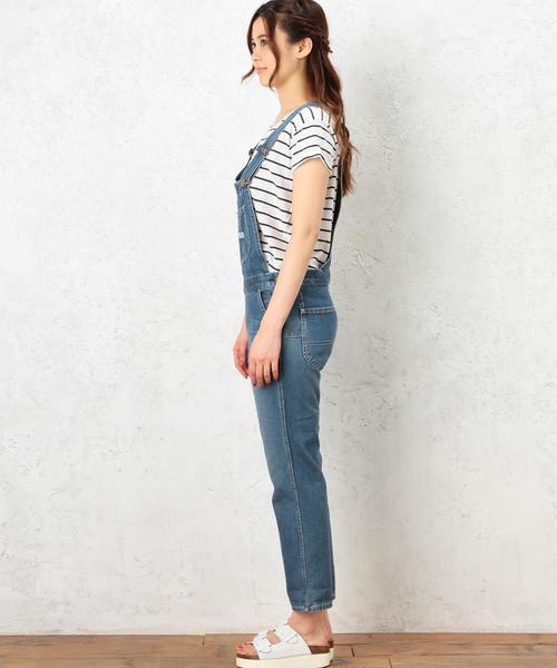 Lee（リー）の「Lee（リー）TRAPERED オーバーオール（サロペット/オーバーオール・レディース・ホワイト/コバルトブルー・SMALL/MEDIUM）」の5枚目の写真