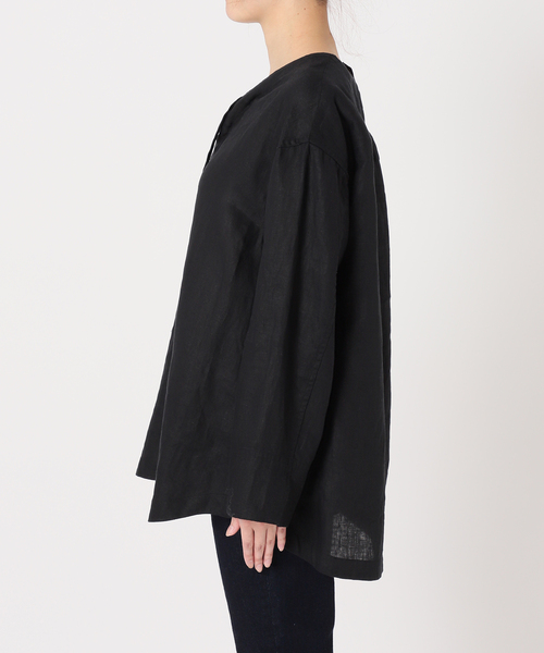 【美品】 IENA レース　レースアップブラウス リネンレースアップブラウス（シャツ/ブラウス）｜SLOBE IENA
