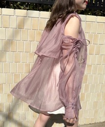 OLIVE des OLIVE | 肩あきフレアシャツ(シャツ/ブラウス)