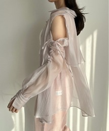 OLIVE des OLIVE | 肩あきフレアシャツ(シャツ/ブラウス)