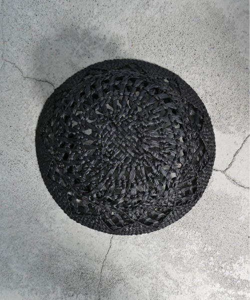 TRUNC（トランクエイティーエイト）の「Bohemian Bucket Raffia Hat（キャップ・レディース・ベージュ/ブラック・FREE）」の18枚目の写真