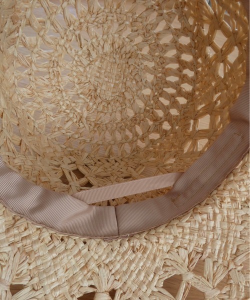 TRUNC（トランクエイティーエイト）の「Bohemian Bucket Raffia Hat（キャップ・レディース・ベージュ/ブラック・FREE）」の20枚目の写真