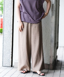 ITEMS URBANRESEARCH | リネンレーヨンワイドパンツ(その他パンツ)