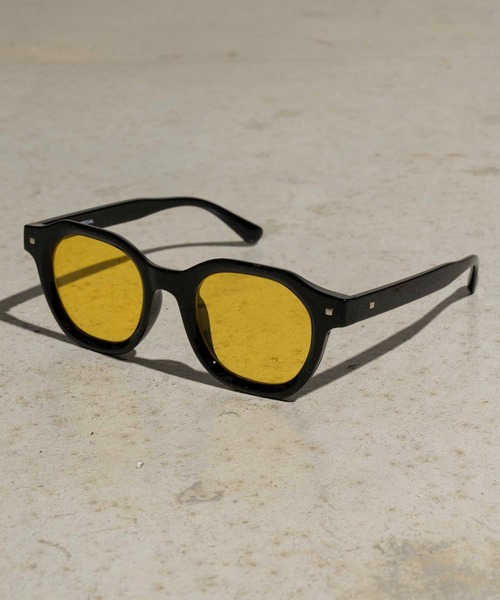 MAISON SPECIAL（メゾンスペシャル）の「【WEB限定】《ユニセックスアイテム》コンビレンズボストンサングラス【MAISON SPECIAL/メゾンスペシャル】（サングラス・メンズ・レッド/ブラウン/イエロー/ホワイト/ブラック/ライトグレー・FREE）」の5枚目の写真