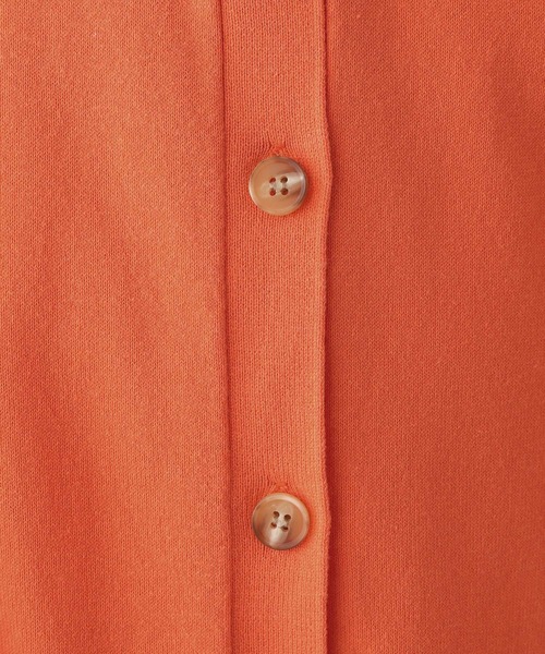 LEPSIM(レプシィム)の「12ゲージ洗えるクルーカーディガン 185800(ニット/セーター・レディース・オレンジ/ネイビー/グレイッシュベージュ・FREE)」の13枚目の写真