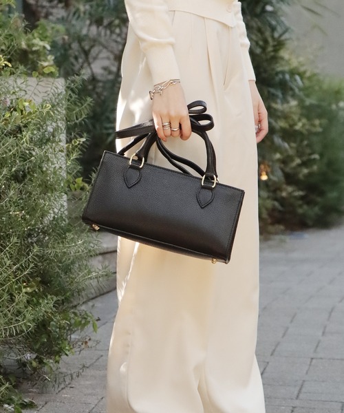 maison-vincent（メゾンヴァンサン）の「Maison Vincent/メゾン ヴァンサン レザーバッグ（ハンドバッグ・レディース・ピンク/アイボリー/ブラック/ブラウン/レモンイエロー・FREE）」の13枚目の写真