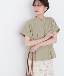 N.(N. Natural Beauty Basic) | ◆ウエストタック麻調ブラウス(シャツ/ブラウス)