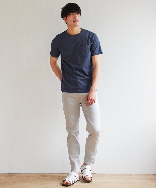 ikka(イッカ)の「ライトダンボールWフェイスT(Tシャツ/カットソー・メンズ・ブラック/グリーン/ホワイト/ネイビー/ベージュ/オレンジ・M/L/XL/S)」の8枚目の写真