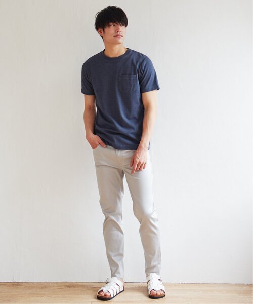 ikka(イッカ)の「ライトダンボールWフェイスT(Tシャツ/カットソー・メンズ・ブラック/グリーン/ホワイト/ネイビー/ベージュ/オレンジ・M/L/XL/S)」の9枚目の写真