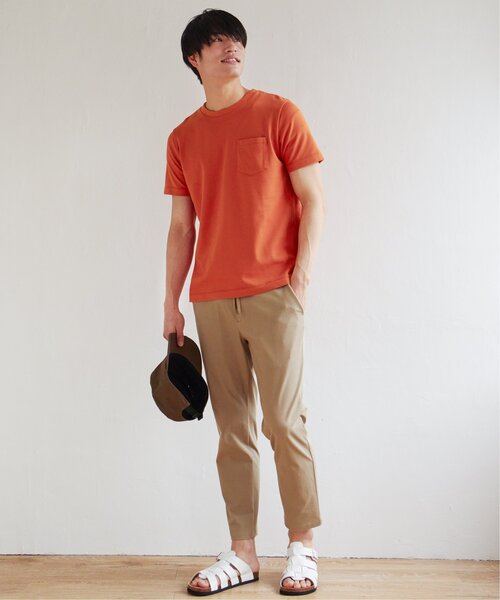 ikka(イッカ)の「ライトダンボールWフェイスT(Tシャツ/カットソー・メンズ・ブラック/グリーン/ホワイト/ネイビー/ベージュ/オレンジ・M/L/XL/S)」の14枚目の写真