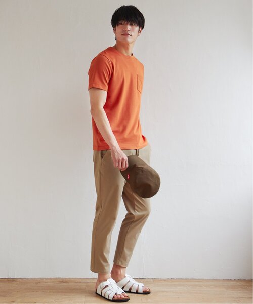ikka(イッカ)の「ライトダンボールWフェイスT(Tシャツ/カットソー・メンズ・ブラック/グリーン/ホワイト/ネイビー/ベージュ/オレンジ・M/L/XL/S)」の15枚目の写真