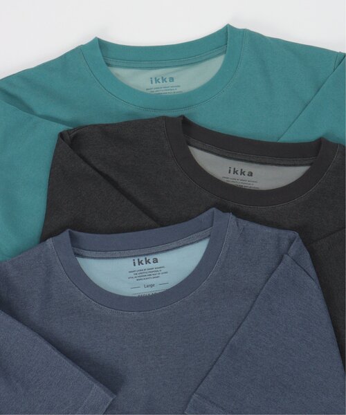 ikka(イッカ)の「ライトダンボールWフェイスT(Tシャツ/カットソー・メンズ・ブラック/グリーン/ホワイト/ネイビー/ベージュ/オレンジ・M/L/XL/S)」の17枚目の写真