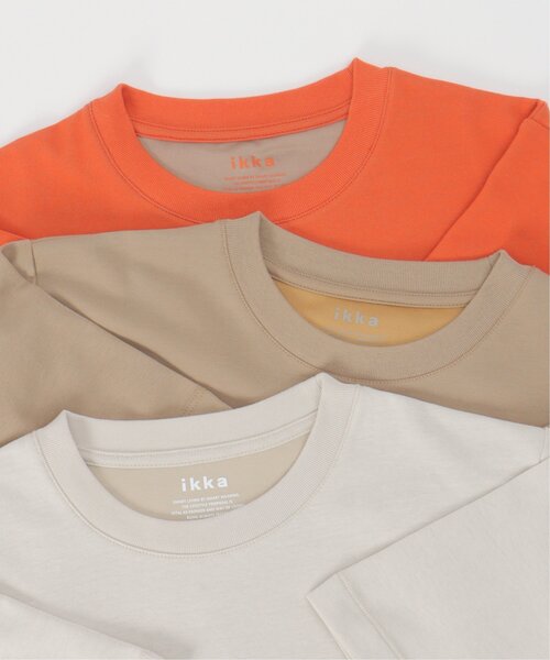 ikka(イッカ)の「ライトダンボールWフェイスT(Tシャツ/カットソー・メンズ・ブラック/グリーン/ホワイト/ネイビー/ベージュ/オレンジ・M/L/XL/S)」の16枚目の写真