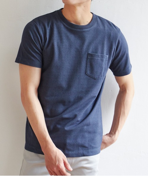 ikka(イッカ)の「ライトダンボールWフェイスT(Tシャツ/カットソー・メンズ・ブラック/グリーン/ホワイト/ネイビー/ベージュ/オレンジ・M/L/XL/S)」の6枚目の写真