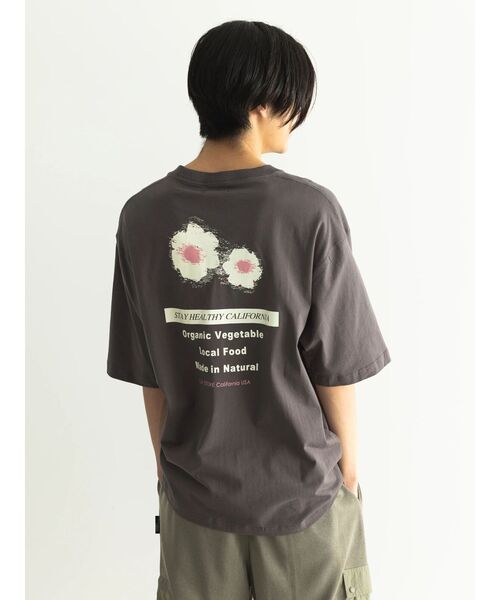 CRAFT STANDARD BOUTIQUE(クラフトスタンダードブティック)の「Than Nothing TEE(Tシャツ/カットソー・レディース・グレイッシュベージュ/オフホワイト/チャコールグレー・M/L/XL)」の4枚目の写真