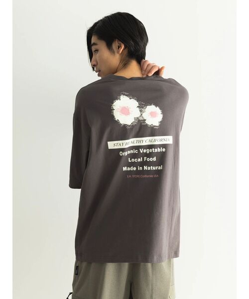 CRAFT STANDARD BOUTIQUE(クラフトスタンダードブティック)の「Than Nothing TEE(Tシャツ/カットソー・レディース・グレイッシュベージュ/オフホワイト/チャコールグレー・M/L/XL)」の7枚目の写真