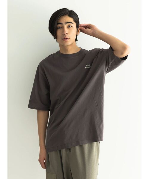 CRAFT STANDARD BOUTIQUE(クラフトスタンダードブティック)の「Than Nothing TEE(Tシャツ/カットソー・レディース・グレイッシュベージュ/オフホワイト/チャコールグレー・M/L/XL)」の9枚目の写真