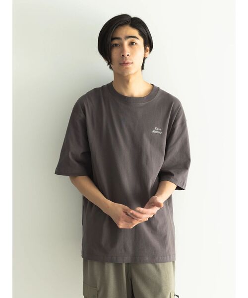 CRAFT STANDARD BOUTIQUE(クラフトスタンダードブティック)の「Than Nothing TEE(Tシャツ/カットソー・レディース・グレイッシュベージュ/オフホワイト/チャコールグレー・M/L/XL)」の11枚目の写真