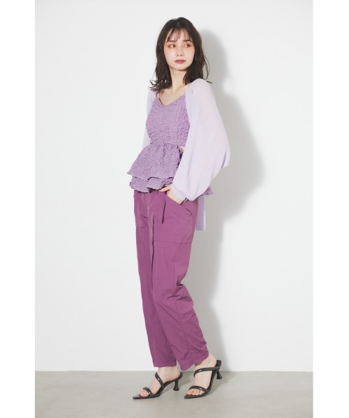 rienda（リエンダ）の「バックベルトボレロ 春服（カーディガン/ボレロ・レディース・ホワイト/ライトパープル/ベージュ/ブラック・FREE）」の16枚目の写真