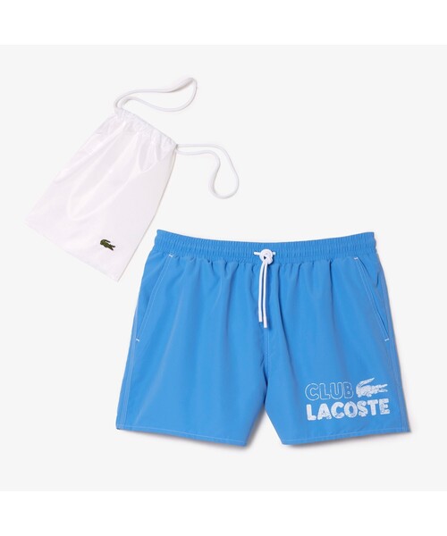 LACOSTE(ラコステ)の「ヴィンテージプリントスイムトランクス(水着・メンズ・ブルー・L/M)」の3枚目の写真