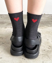 SHIZUTA | SZT:後ろ バックハート　クルーソックス(ソックス/靴下)