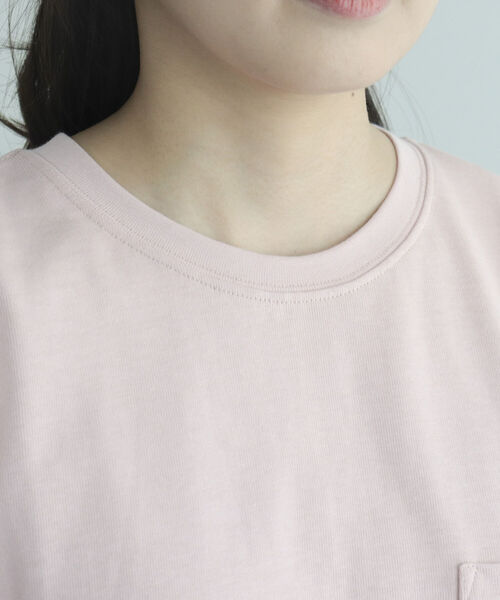 GEVACO（ゲバコ）の「【GEVACO/ゲバコ】ヘビー天竺フレンチスリーブＴシャツ（Tシャツ/カットソー・レディース・サックスブルー/ベージュ/サーモンピンク/オフホワイト/チャコールグレー・38/36）」の19枚目の写真